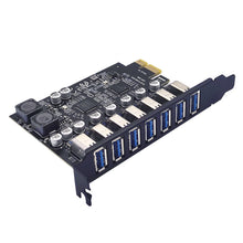 Load image into Gallery viewer, PCE7USB-R05  PCI-E To USB 3.2 GEN1 7-Port 19PIN Expansion Card Super Speed 5Gbps, PCE7USB-R05