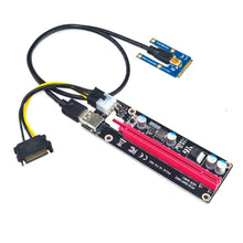 Load image into Gallery viewer, PCE164P-N03 VER006C Mini PCI-E 1X To 16X Riser For Laptop External Image Card, Blue Board 6pin, Blackboard 6pin, Blackboard 4pin, M2 To 6pin