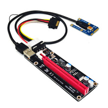 Load image into Gallery viewer, PCE164P-N03 VER006C Mini PCI-E 1X To 16X Riser For Laptop External Image Card, Blue Board 6pin, Blackboard 6pin, Blackboard 4pin, M2 To 6pin
