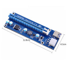 Load image into Gallery viewer, PCE164P-N03 VER006C Mini PCI-E 1X To 16X Riser For Laptop External Image Card, Blue Board 6pin, Blackboard 6pin, Blackboard 4pin, M2 To 6pin