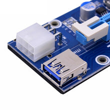 Load image into Gallery viewer, PCE164P-N03 VER006C Mini PCI-E 1X To 16X Riser For Laptop External Image Card, Blue Board 6pin, Blackboard 6pin, Blackboard 4pin, M2 To 6pin