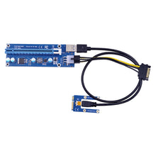 Load image into Gallery viewer, PCE164P-N03 VER006C Mini PCI-E 1X To 16X Riser For Laptop External Image Card, Blue Board 6pin, Blackboard 6pin, Blackboard 4pin, M2 To 6pin