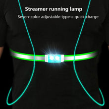Load image into Gallery viewer, USB Rechargeable Running Light Strap Chest Light