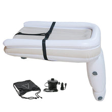 Load image into Gallery viewer, Outdoor Travel Baby Inflatable Bed Children Car Rear Folding Bed Aircraft Inflatable Mattress, Gray, Gray+Seat Belt, Gray+Inflator, Gray+Storage Bag, Gray+Inflator+Storage Bag+Seat Belt, Gray+CN Plug Inflatable Pump+Storage Bag+Seat Belt