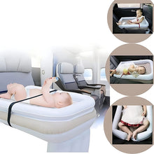 Load image into Gallery viewer, Outdoor Travel Baby Inflatable Bed Children Car Rear Folding Bed Aircraft Inflatable Mattress, Gray, Gray+Seat Belt, Gray+Inflator, Gray+Storage Bag, Gray+Inflator+Storage Bag+Seat Belt, Gray+CN Plug Inflatable Pump+Storage Bag+Seat Belt