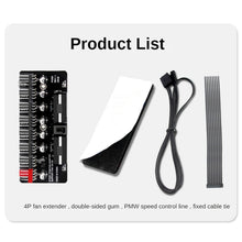 Load image into Gallery viewer, PWM Fan Hub Computer CPU Fan Extender, PH35D