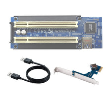 Load image into Gallery viewer, Riser Card Extend Adapter Add Expansion Card For PC Computer, PCI-E 1X To Single PCI, PCI-E 1X To Dual PCI, PCI-E 1X To Single PCI With baffle