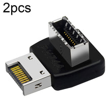Load image into Gallery viewer, 2pcs USB3.1 Type-E Computer Motherboard Interface 90 Degrees Elbow Front Type-C Adapter