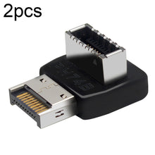 Load image into Gallery viewer, 2pcs USB3.1 Type-E Computer Motherboard Interface 90 Degrees Elbow Front Type-C Adapter