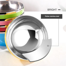Load image into Gallery viewer, Double-Layer Stainless Steel Bowl With Lid Children Dinner Insulated Rice Bowl, 6pcs /Set 13cm, 6pcs /Set 15cm, 6pcs /Set 17cm