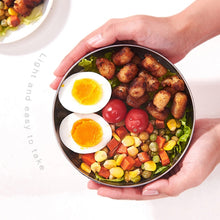Load image into Gallery viewer, Double-Layer Stainless Steel Bowl With Lid Children Dinner Insulated Rice Bowl, 6pcs /Set 13cm, 6pcs /Set 15cm, 6pcs /Set 17cm