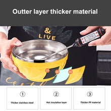 Load image into Gallery viewer, Double-Layer Stainless Steel Bowl With Lid Children Dinner Insulated Rice Bowl, 6pcs /Set 13cm, 6pcs /Set 15cm, 6pcs /Set 17cm
