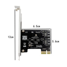 Load image into Gallery viewer, PCIE 2 Port SATA 3.0 Expansion Card 6Gbps Computer Desktop Chassis Conversion Card