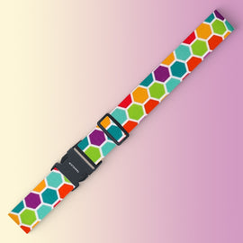 Luggage Fixed Anti-Mis-Opening Packing Strap, Honeycomb, Magic Color, Red Star, Travel Around, Smile, Rainbow, Blue Shiba Inu, Yellow Shiba Inu