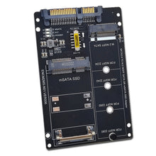 Load image into Gallery viewer, SATA 22PIN To MSATA Or M.2 NGFF SATA Card 2 In 1 SSD Converter Card, Only Card, With SATA 22pin Cable, With USB 3.0 Cable