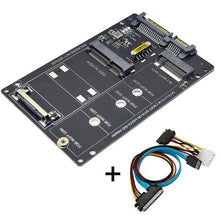 Load image into Gallery viewer, SATA 22PIN To MSATA Or M.2 NGFF SATA Card 2 In 1 SSD Converter Card, Only Card, With SATA 22pin Cable, With USB 3.0 Cable
