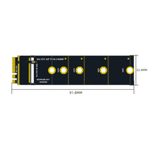 Load image into Gallery viewer, M2 KEY A/E to NVME KEY-M Adapter Expansion Card WIFI Interface, M2 KEY A/E to NVME KEY-M