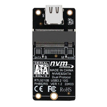 Load image into Gallery viewer, M.2 NVME Hard Disk Box Transfer Card RTL9210B Chip Type-C / USB-C USB3.1 Gen2 10Gbps