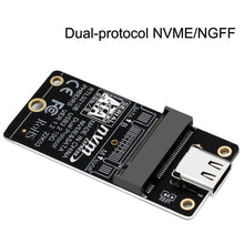 Load image into Gallery viewer, M.2 NVME Hard Disk Box Transfer Card RTL9210B Chip Type-C / USB-C USB3.1 Gen2 10Gbps