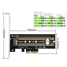 Load image into Gallery viewer, 2pcs M.2 Riser Card NVMe SSD to PCI-E X4 4.0 GEN4