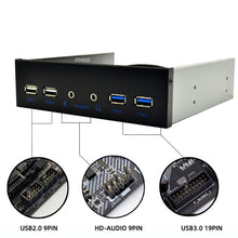 Load image into Gallery viewer, Desktop PC Case Internal Front Panel, 2 x USB 3.0+2 x USB2.0+ HD-AUDIO, 4 x USB 2.0+HD-AUDIO