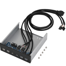 Load image into Gallery viewer, Desktop PC Case Internal Front Panel, 2 x USB 3.0+2 x USB2.0+ HD-AUDIO, 4 x USB 2.0+HD-AUDIO