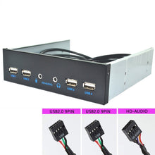 Load image into Gallery viewer, Desktop PC Case Internal Front Panel, 2 x USB 3.0+2 x USB2.0+ HD-AUDIO, 4 x USB 2.0+HD-AUDIO