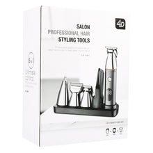 Load image into Gallery viewer, 5 In 1 Haircut Digital Display Water Washing Shaver Nose Hair Electric Push Shear Set, LK-881 5 In 1 (Gold), LK-881 5 In 1 (Silver)