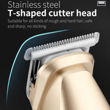 Load image into Gallery viewer, 5 In 1 Haircut Digital Display Water Washing Shaver Nose Hair Electric Push Shear Set, LK-881 5 In 1 (Gold), LK-881 5 In 1 (Silver)