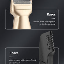 Load image into Gallery viewer, 5 In 1 Haircut Digital Display Water Washing Shaver Nose Hair Electric Push Shear Set, LK-881 5 In 1 (Gold), LK-881 5 In 1 (Silver)