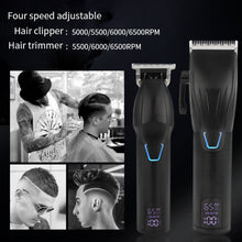 Load image into Gallery viewer, Men Electric Haircutting Tools Set Sculpting Electric Clipper, LM-2027 2 In 1 (Black), LM-2027 2 In 1 (Gold)