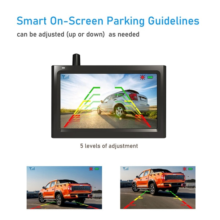 Solar Powered Rear View System Reversing Wireless Transmission Car Camera Display, RC01