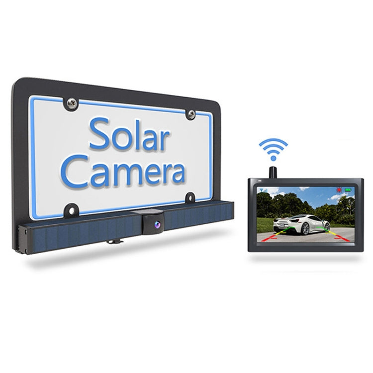 Solar HD Wireless Integrated License Plate Frame Display Camera, BC01