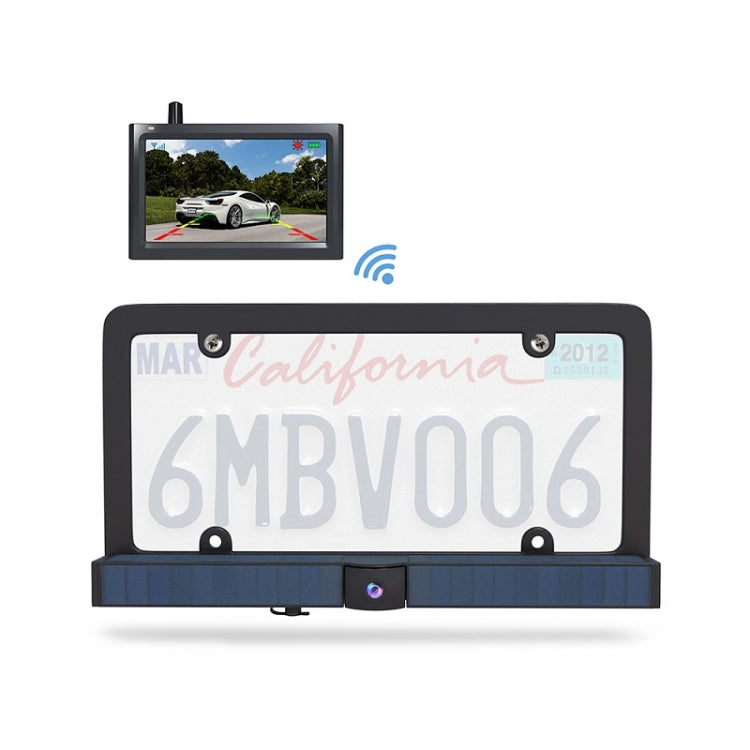 Solar HD Wireless Integrated License Plate Frame Display Camera, BC01