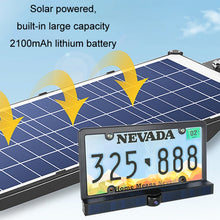 Load image into Gallery viewer, Solar HD Wireless Integrated License Plate Frame Display Camera, BC01