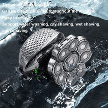 Load image into Gallery viewer, 9 Knife Head Multifunctional USB Shaver Full Body Water Washing Shaver Men Hair Bald, Single Machine, 6 In 1