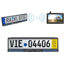 Load image into Gallery viewer, Solar Integrated License Plate Frame Vehicle Camera Wireless Reversing Display, RC03