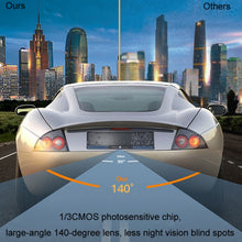 Load image into Gallery viewer, Solar Integrated License Plate Frame Vehicle Camera Wireless Reversing Display, RC03
