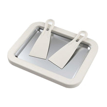 Load image into Gallery viewer, Mini Household Fried Yogurt Machine Children Homemade DIY Fried Ice Tray, Stainless Steel Green 26x21cm, Stainless Steel White 26x21cm, Stainless Steel Pink 22.5x17.5cm, Stainless Steel White 22.5x17.5cm, Aluminum Alloy White 22.5x17.5cm               ...