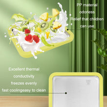 Load image into Gallery viewer, Mini Household Fried Yogurt Machine Children Homemade DIY Fried Ice Tray, Stainless Steel Green 26x21cm, Stainless Steel White 26x21cm, Stainless Steel Pink 22.5x17.5cm, Stainless Steel White 22.5x17.5cm, Aluminum Alloy White 22.5x17.5cm               ...