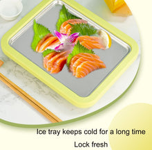Load image into Gallery viewer, Mini Household Fried Yogurt Machine Children Homemade DIY Fried Ice Tray, Stainless Steel Green 26x21cm, Stainless Steel White 26x21cm, Stainless Steel Pink 22.5x17.5cm, Stainless Steel White 22.5x17.5cm, Aluminum Alloy White 22.5x17.5cm               ...