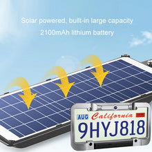 Load image into Gallery viewer, Solar License Plate Frame Wireless Transmission Reversing Camera Display, BC02