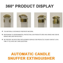 Load image into Gallery viewer, Automatic Candle Extinguisher Metal Candle Extinguishing Fire Clamp Candle Extinguisory Cover, Automatic Candle Extinguisher Gold, Automatic Candle Extinguisher Silver