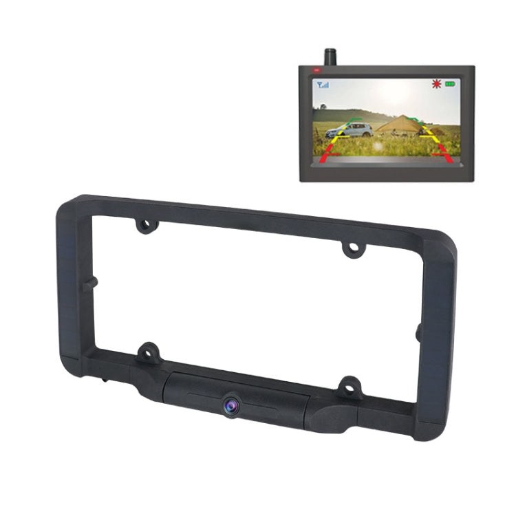 Solar Integrated License Plate Wireless Transmission Camera Reversing Display, BC03