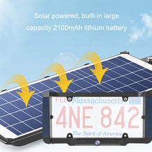 Load image into Gallery viewer, Solar Integrated License Plate Wireless Transmission Camera Reversing Display, BC03