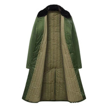 Load image into Gallery viewer, Long Civil Disaster Relief Cotton Coat Windproof Lengthened Cold-proof Fleece Thickened Cotton Coat, Green, Green (Demolished), Black, Black (Disassembly), 80/20 Polyester Card