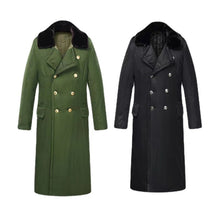 Load image into Gallery viewer, Long Civil Disaster Relief Cotton Coat Windproof Lengthened Cold-proof Fleece Thickened Cotton Coat, Green, Green (Demolished), Black, Black (Disassembly), 80/20 Polyester Card