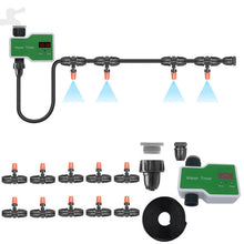 Load image into Gallery viewer, Irrigation System Intelligent Controller Automatic Timed Watering Device, 1 Water Outlet, 2 Water Outlet, 10m 10sets Hanging Spray Sprinklers, 10m 10sets Ground Plug Dual-use Suit, 20m 20sets Hanging Spray Nozzles, 20m 20sets Ground Plug Dual-use Suit