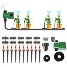 Load image into Gallery viewer, Irrigation System Intelligent Controller Automatic Timed Watering Device, 1 Water Outlet, 2 Water Outlet, 10m 10sets Hanging Spray Sprinklers, 10m 10sets Ground Plug Dual-use Suit, 20m 20sets Hanging Spray Nozzles, 20m 20sets Ground Plug Dual-use Suit