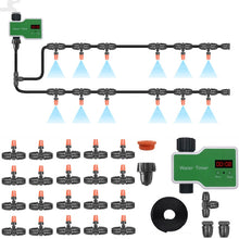 Load image into Gallery viewer, Irrigation System Intelligent Controller Automatic Timed Watering Device, 1 Water Outlet, 2 Water Outlet, 10m 10sets Hanging Spray Sprinklers, 10m 10sets Ground Plug Dual-use Suit, 20m 20sets Hanging Spray Nozzles, 20m 20sets Ground Plug Dual-use Suit